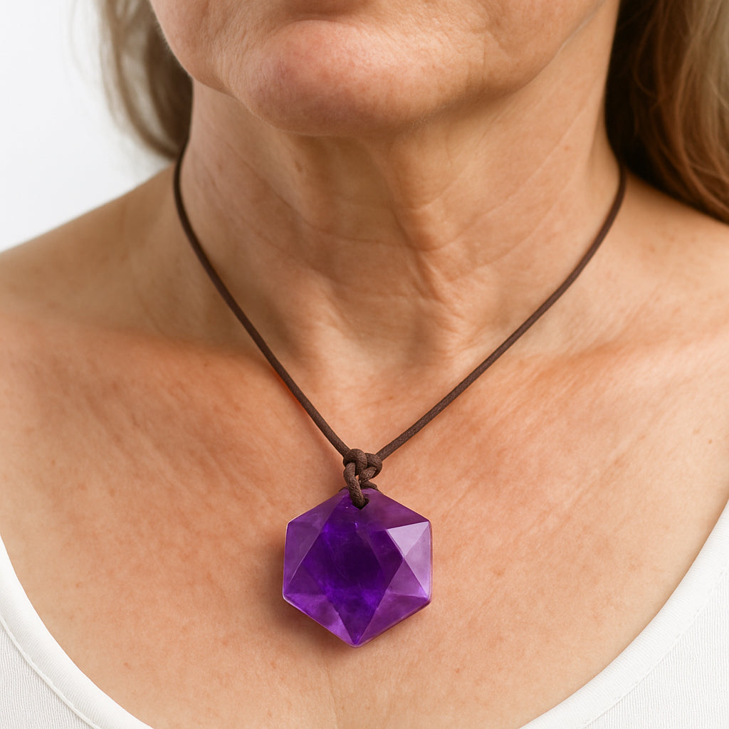 Hexagonal Crystal Necklace